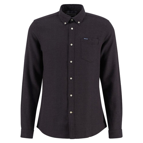 Young Ideas/Henmores - Buckley Tailored Herringbone Shirt - BR17 Dark Oak - M