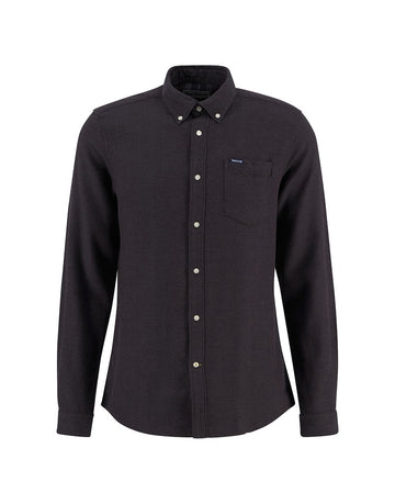 Young Ideas/Henmores - Buckley Tailored Herringbone Shirt - BR17 Dark Oak - M