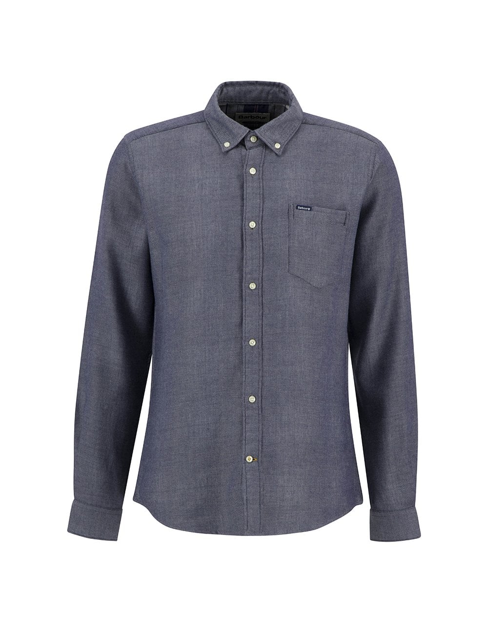 Young Ideas/Henmores - Buckley Tailored Herringbone Shirt - BR17 Dark Oak - M