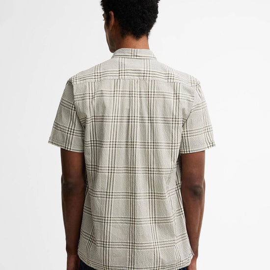 Young Ideas & Henmores - Carrock Checked Seerscuker Summer Shirt - WH32 Whisper White - M