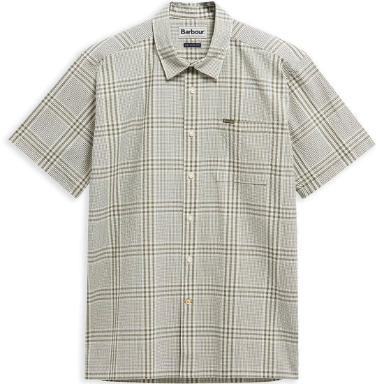 Young Ideas & Henmores - Carrock Checked Seerscuker Summer Shirt - WH32 Whisper White - M