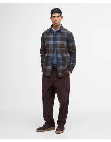 Young Ideas/Henmores - Chapter Tailored Check Overshirt - TN38 Midnight Oak Tartan - M