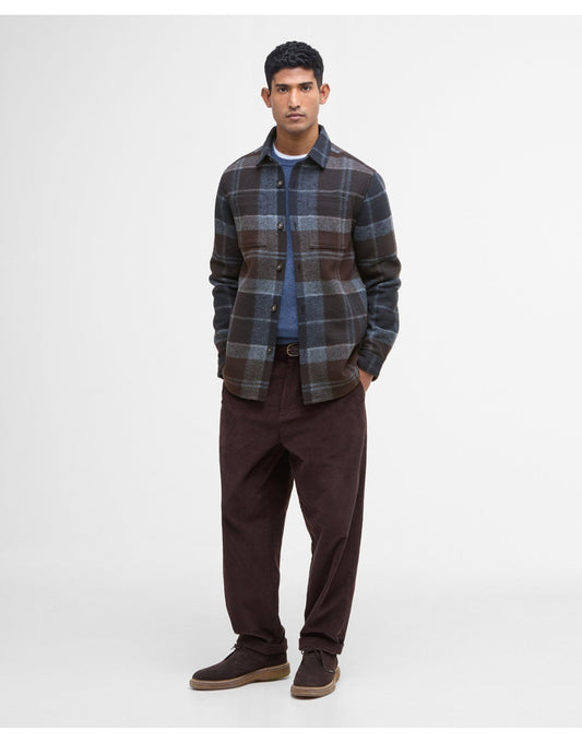 Young Ideas/Henmores - Chapter Tailored Check Overshirt - TN38 Midnight Oak Tartan - M