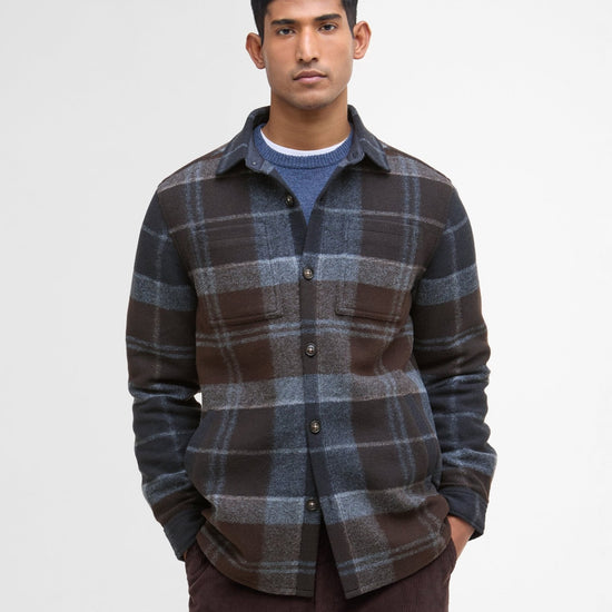 Young Ideas/Henmores - Chapter Tailored Check Overshirt - TN38 Midnight Oak Tartan - M