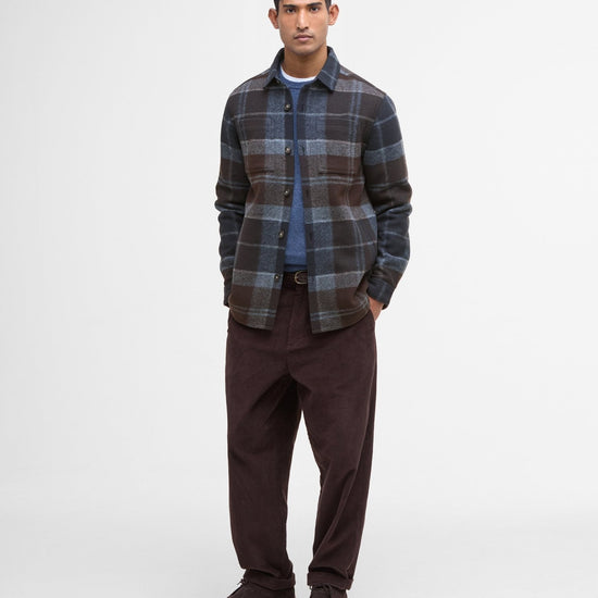 Young Ideas/Henmores - Chapter Tailored Check Overshirt - TN38 Midnight Oak Tartan - M