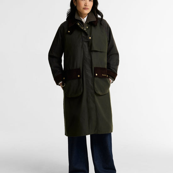 Young Ideas & Henmores -Checked Kirklees Wax Jacket -OL52 Fern/Classic/Shadow Classic -6