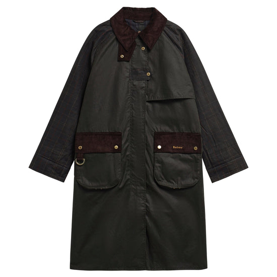 Young Ideas & Henmores -Checked Kirklees Wax Jacket -OL52 Fern/Classic/Shadow Classic -6