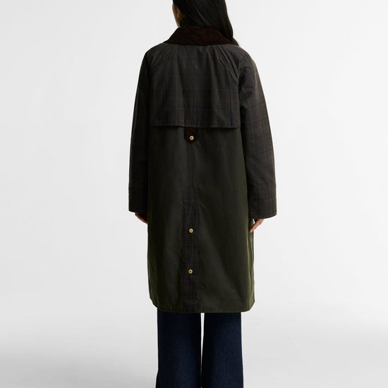 Young Ideas & Henmores -Checked Kirklees Wax Jacket -OL52 Fern/Classic/Shadow Classic -6
