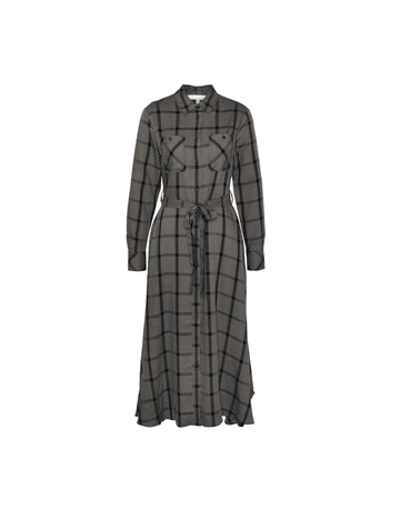 Young Ideas/Henmores - Claudia Check Maxi Dress - MI11 Multi - 8