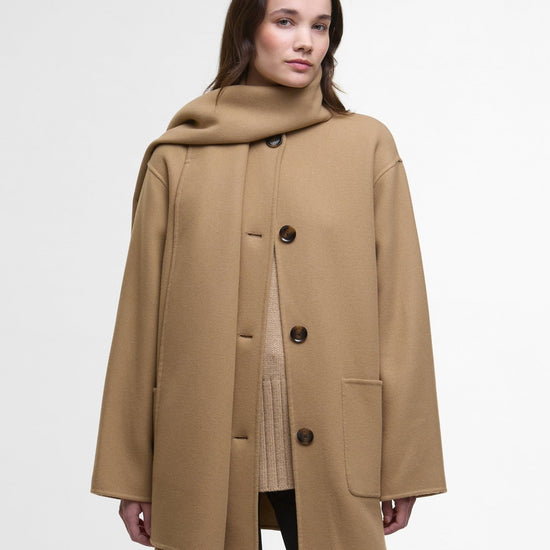 Young Ideas/Henmores - Clementine Wool Scarf Coat - CM51 Camel - 8