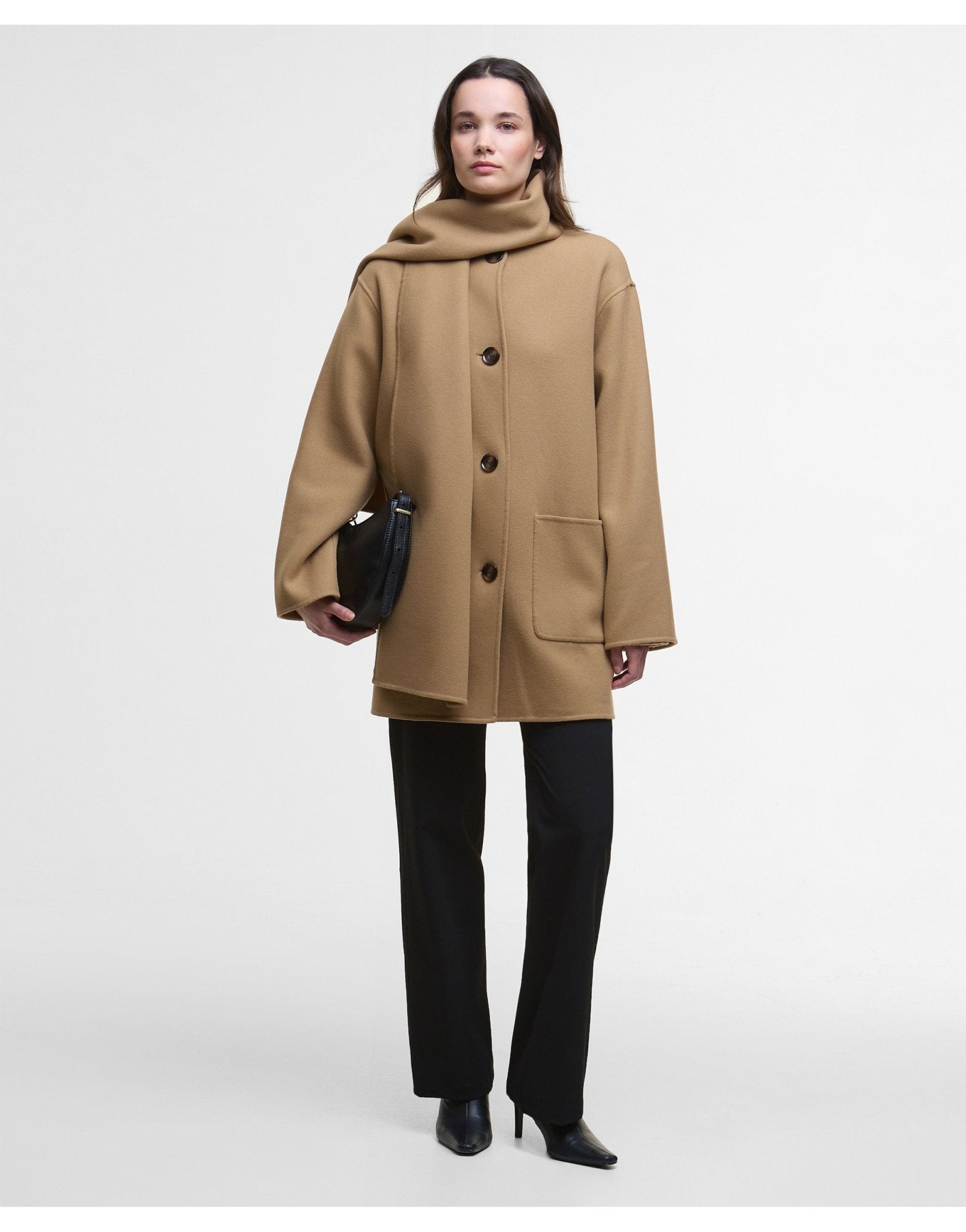 Young Ideas/Henmores - Clementine Wool Scarf Coat - CM51 Camel - 8
