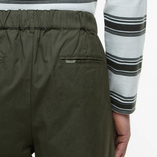 Young Ideas/Henmores - Cole Relaxed Fit Poplin Trouser - OL51 Olive - M