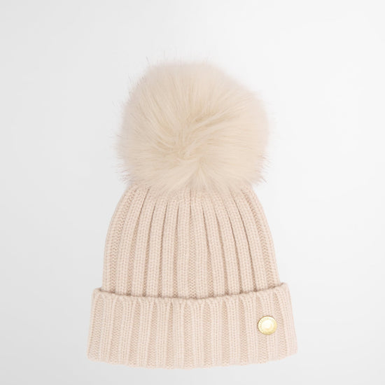 Young Ideas & Henmores -Conway Knitted Beanie Hat -CR31 Moonbeam -OS