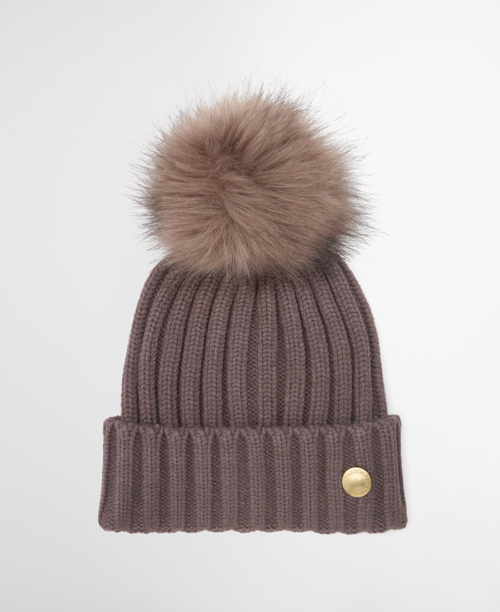 Young Ideas & Henmores -Conway Knitted Beanie Hat -BR71 Truffle -OS