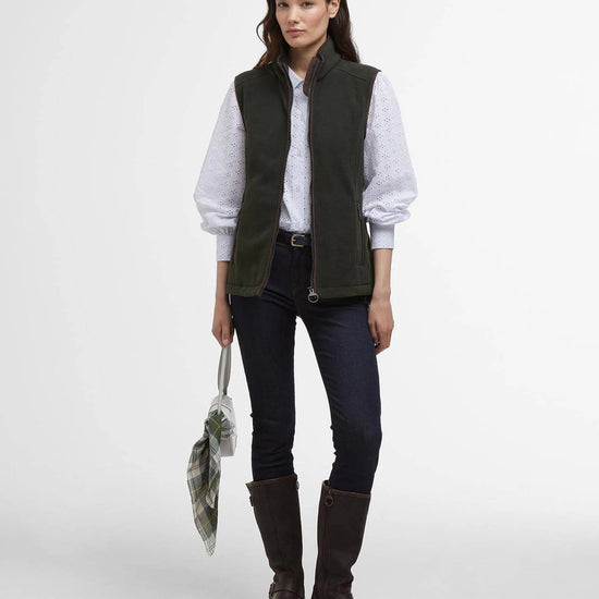 Young Ideas & Henmores -Country Colton Fleece Gilet -SG71 Sage -8