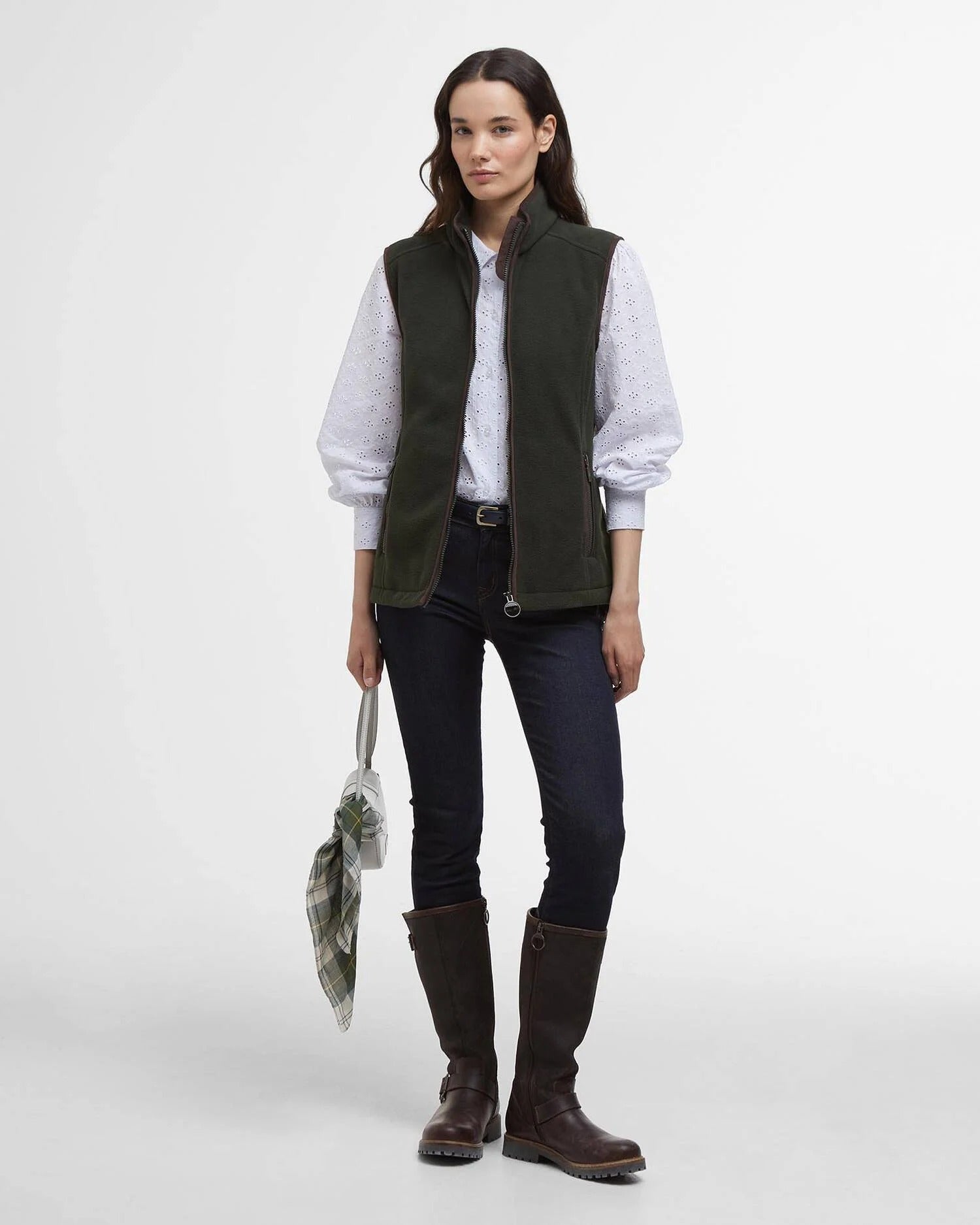 Young Ideas & Henmores -Country Colton Fleece Gilet -SG71 Sage -8
