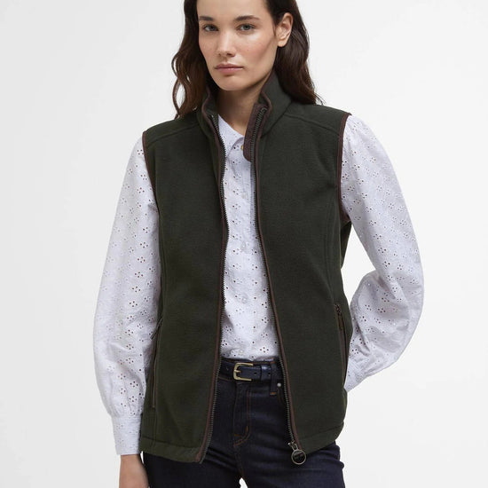 Young Ideas & Henmores -Country Colton Fleece Gilet -SG71 Sage -8