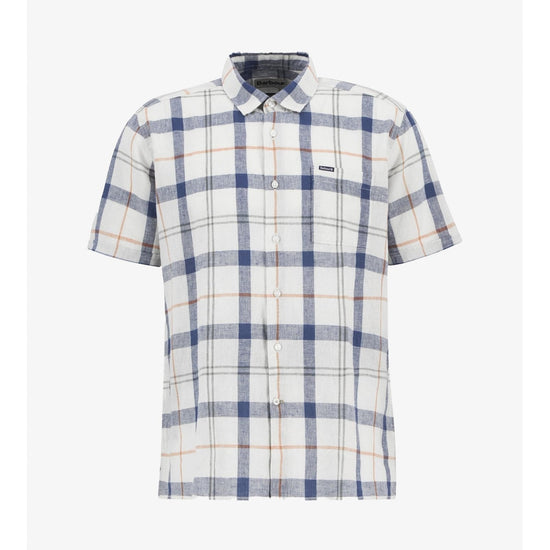 Young Ideas/Henmores - Croft Short Sleeve Summer Shirt - TN98 Sea Haze Tartan - M