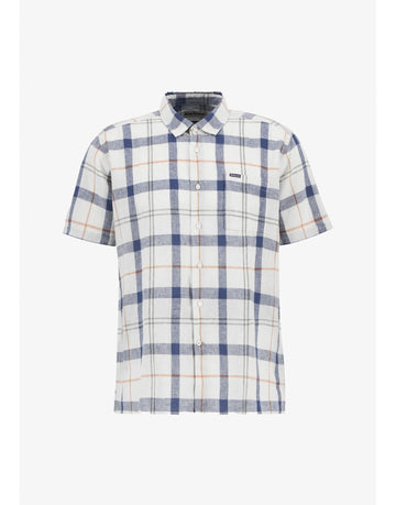 Young Ideas/Henmores - Croft Short Sleeve Summer Shirt - TN98 Sea Haze Tartan - M