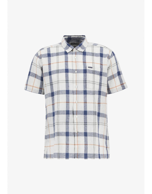Young Ideas/Henmores - Croft Short Sleeve Summer Shirt - TN98 Sea Haze Tartan - M