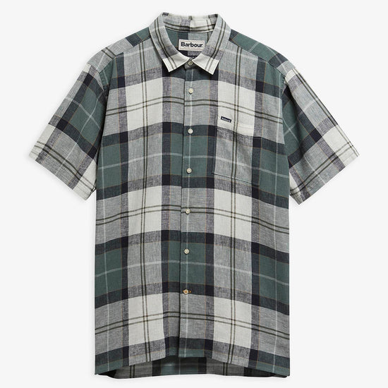Young Ideas & Henmores - Croft Short Sleeve Summer Shirt - TN12 Meadow Brook Tartan - M