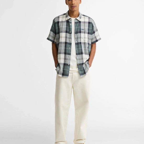 Young Ideas & Henmores - Croft Short Sleeve Summer Shirt - TN12 Meadow Brook Tartan - M