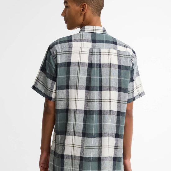 Young Ideas & Henmores - Croft Short Sleeve Summer Shirt - TN12 Meadow Brook Tartan - M