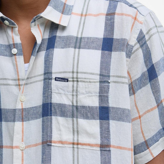 Young Ideas/Henmores - Croft Short Sleeve Summer Shirt - TN98 Sea Haze Tartan - M