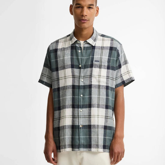 Young Ideas & Henmores - Croft Short Sleeve Summer Shirt - TN12 Meadow Brook Tartan - M
