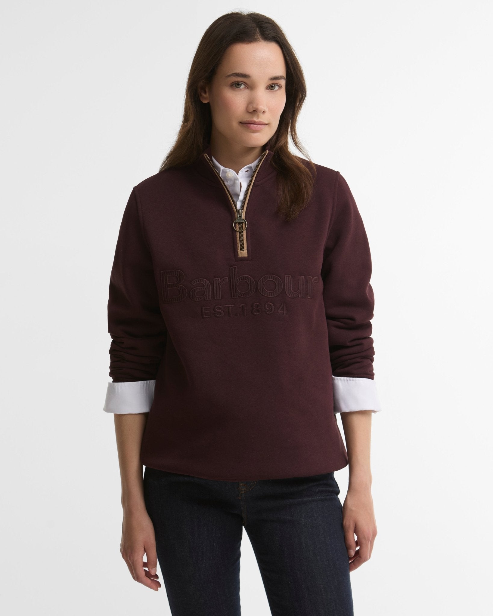 Young Ideas & Henmores -Cynthia Half Zip Sweatshirt -RE97 Fig -8