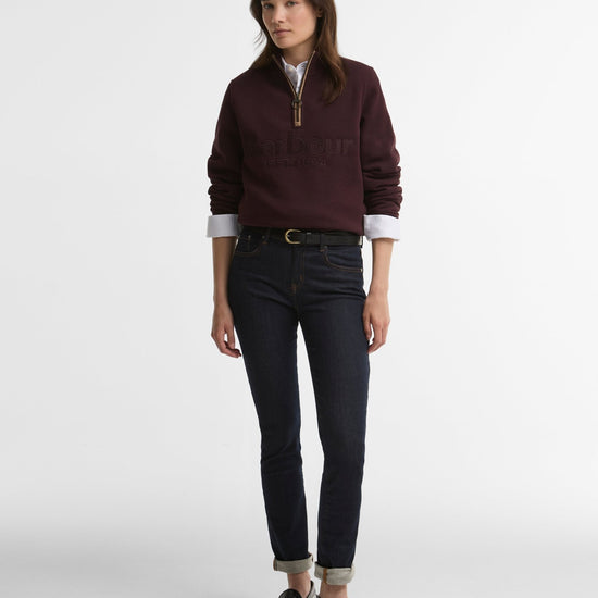Young Ideas & Henmores -Cynthia Half Zip Sweatshirt -RE97 Fig -8