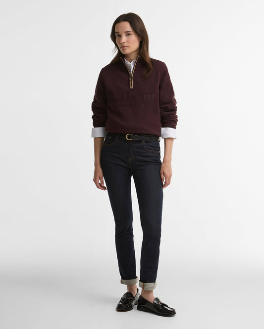 Young Ideas & Henmores -Cynthia Half Zip Sweatshirt -RE97 Fig -8