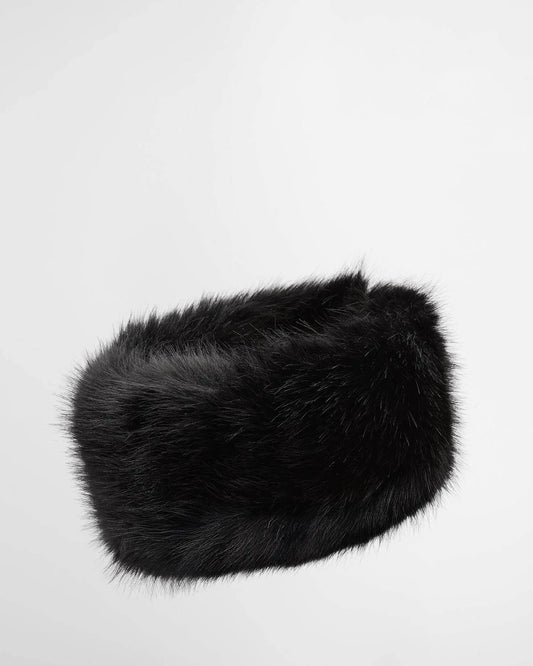Young Ideas & Henmores -Cyrus Faux Fur Headband -BK11 Black -OS