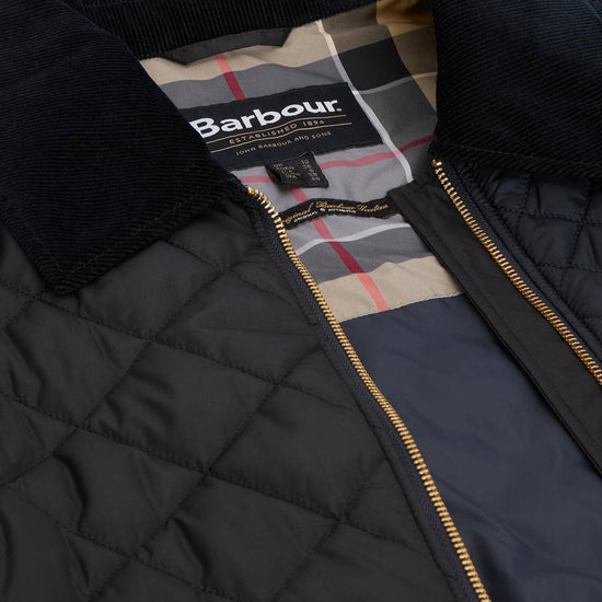 Young Ideas/Henmores - Danby Quilted Jacket - NY91 Dark Navy/Black/Dress Tartan - 8