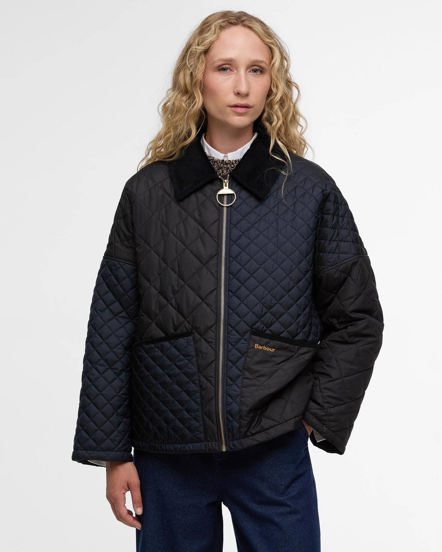 Young Ideas/Henmores - Danby Quilted Jacket - NY91 Dark Navy/Black/Dress Tartan - 8