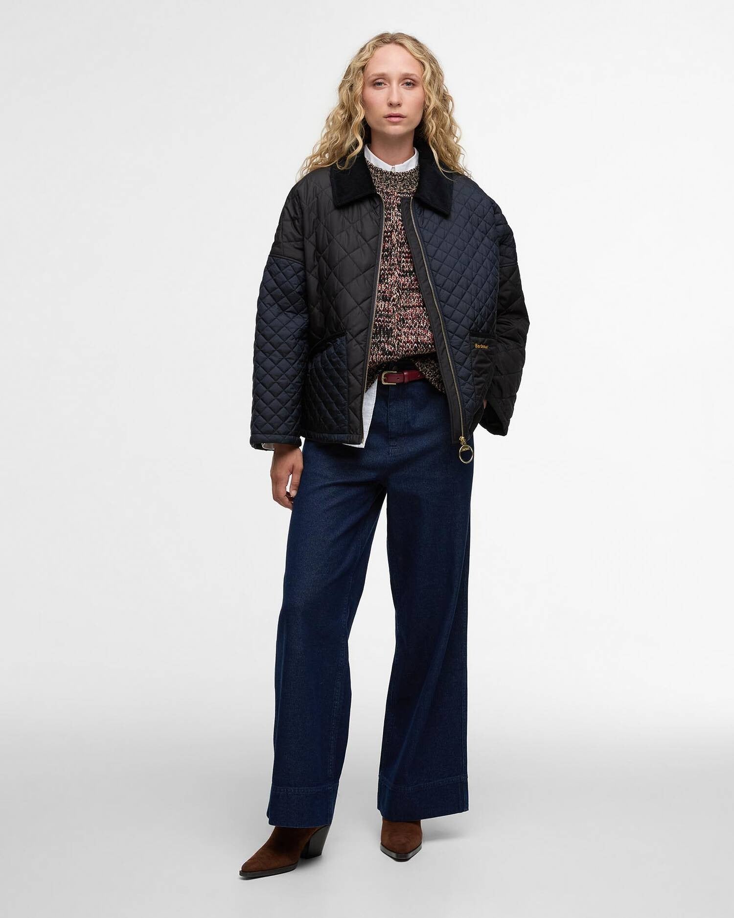 Young Ideas/Henmores - Danby Quilted Jacket - NY91 Dark Navy/Black/Dress Tartan - 8