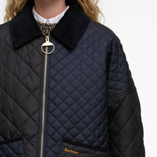 Young Ideas/Henmores - Danby Quilted Jacket - NY91 Dark Navy/Black/Dress Tartan - 8