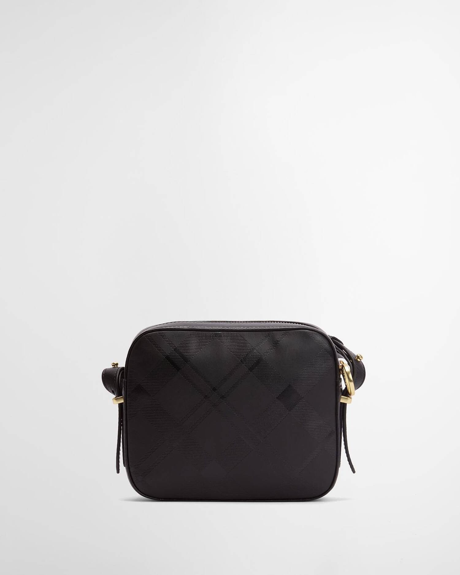 Young Ideas/Henmores - Daphne Deboss Leather Crossbody Bag - BK11 Black/ Deboss Tartan - OS