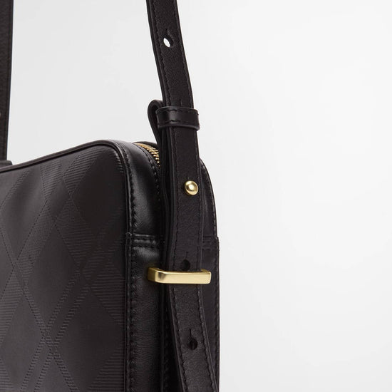 Young Ideas/Henmores - Daphne Deboss Leather Crossbody Bag - BK11 Black/ Deboss Tartan - OS