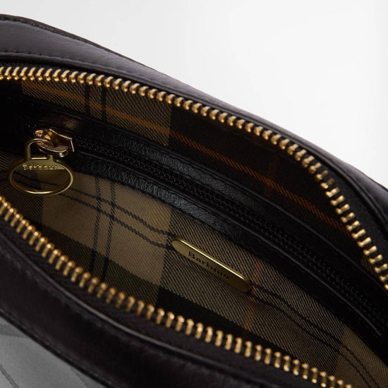 Young Ideas/Henmores - Daphne Deboss Leather Crossbody Bag - BK11 Black/ Deboss Tartan - OS