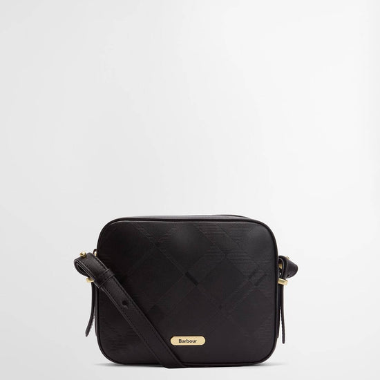 Young Ideas/Henmores - Daphne Deboss Leather Crossbody Bag - BK11 Black/ Deboss Tartan - OS