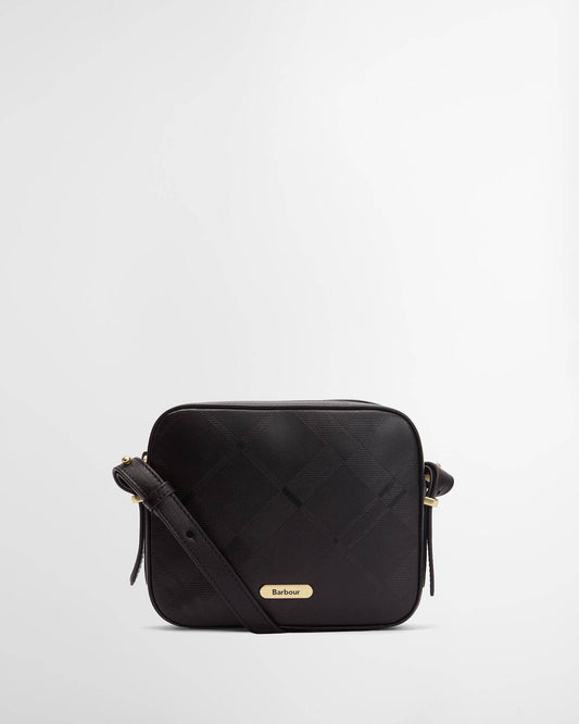 Young Ideas/Henmores - Daphne Deboss Leather Crossbody Bag - BK11 Black/ Deboss Tartan - OS