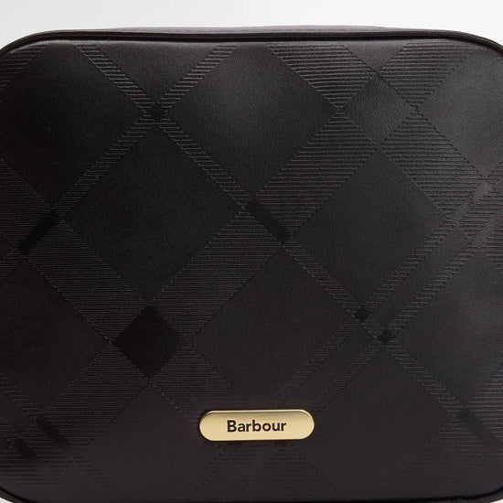 Young Ideas/Henmores - Daphne Deboss Leather Crossbody Bag - BK11 Black/ Deboss Tartan - OS