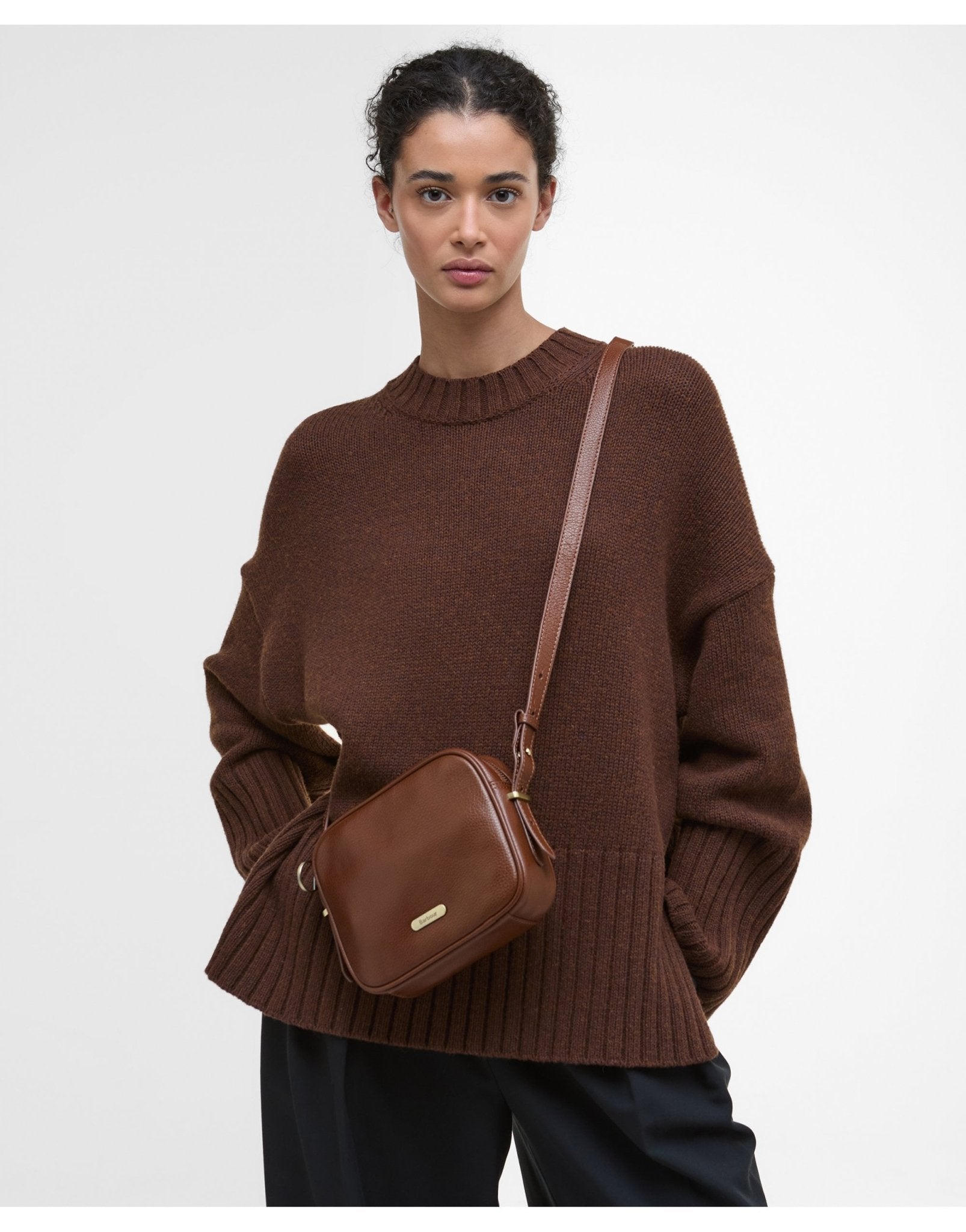 Young Ideas/Henmores - Daphne Leather Crossbody Bag - BK11 Black - OS