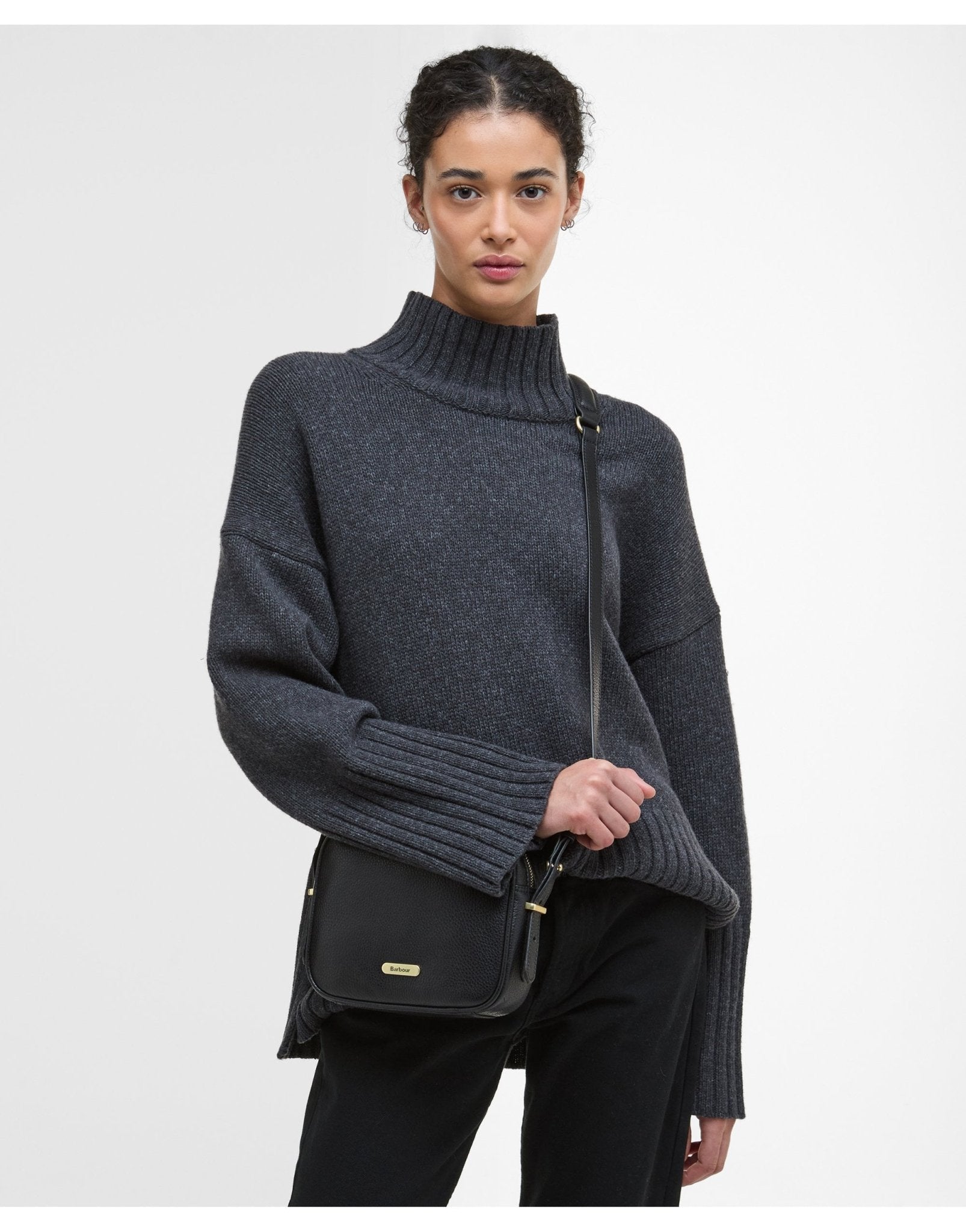 Young Ideas/Henmores - Daphne Leather Crossbody Bag - BK11 Black - OS