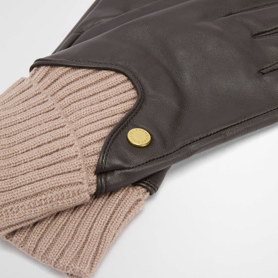 Young Ideas/Henmores - Deanna Leather Gloves - BR71 Brown/Camel - S