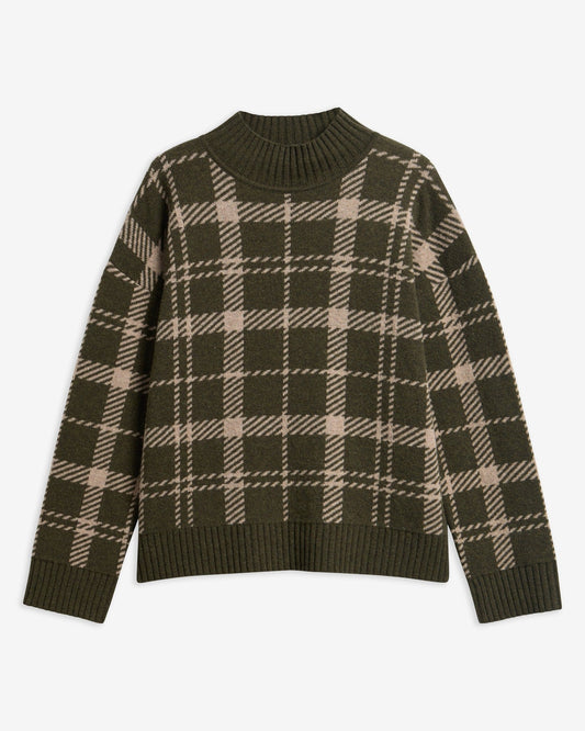 Young Ideas & Henmores -Delilah Knitted Jumper -OL71 Olive Multi -6