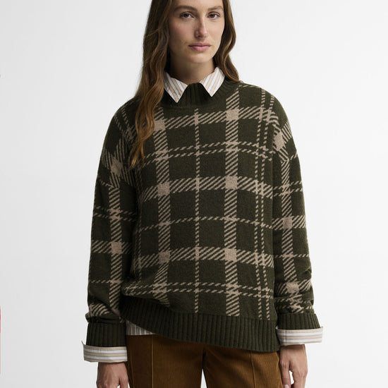 Young Ideas & Henmores -Delilah Knitted Jumper -OL71 Olive Multi -6