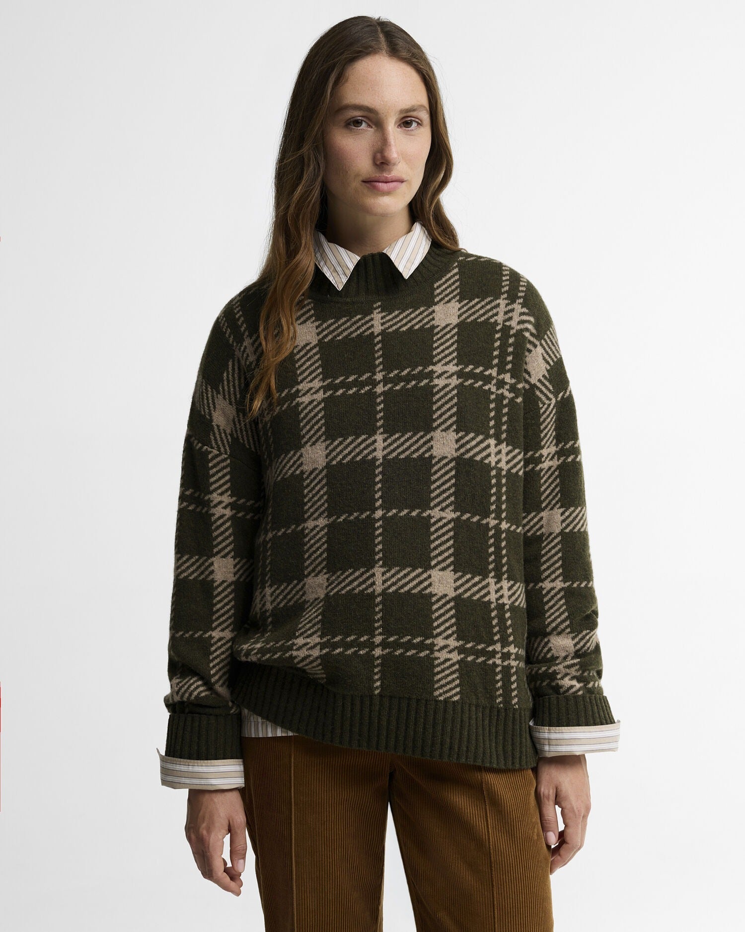 Young Ideas & Henmores -Delilah Knitted Jumper -OL71 Olive Multi -6