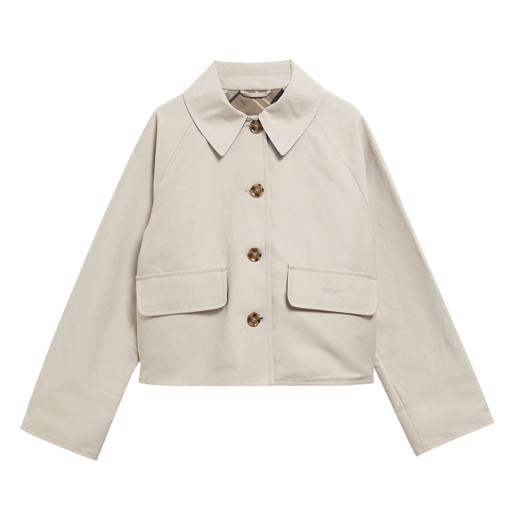 Young Ideas & Henmores -Delilah Showerproof Jacket -ST31 Mist/Birchwood Dress -8